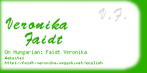 veronika faidt business card